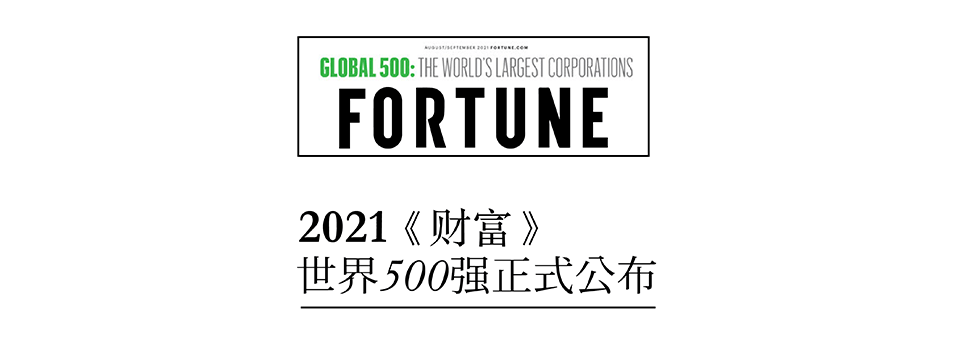 2021世界500強(qiáng)榜單揭曉